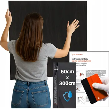 Tapeta Tapeta Samolepicí Vodotěsná do kuchyně na zeď Nábytek Tmavé dřevo