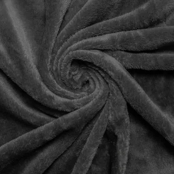 Prostěradlo ECOMATRACE Mikroplyšové prostěradlo tmavě šedé 180x200