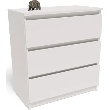 Komoda Komoda skříňka P3 EX3 bílá 3 zásuvky 18 mm deska