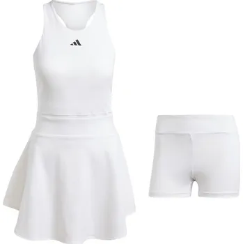 Dámské šaty Dámské tenisové šaty Adidas Y-Dress HEAT.RDY Bílý (L)