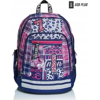 Školní batoh Školní batoh vícekomorový Seven, vícebarevný, 34 l