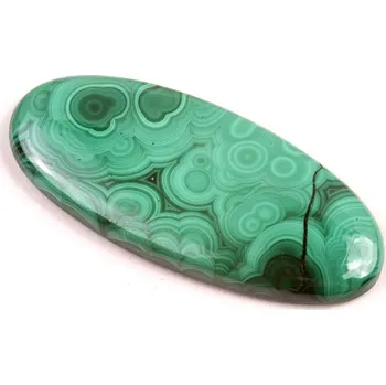 Přírodní kámen Kabošon Malachite č.7265 (40x18x5mm)