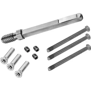 Dveřní kování Spojovací materiál 05 0566 ASL pro dlouhé štítky, klika/koule 79-98 mm