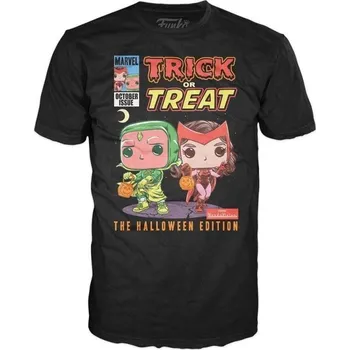 Figurka Funko POP Tee: Marvel - Scarlett Vision Halloween (velikost XL)