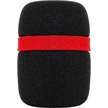 Mikrofon Veles-X Microphone Foam Cover Black with red line 35mm