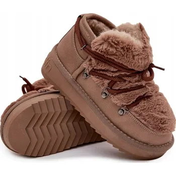 Dívčí sněhule Butosklep dětské sněhule hnědé velikost 34