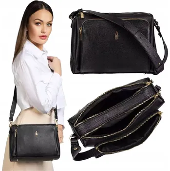 Kabelka Wojewodzic kabelka přes rameno přírodní kůže černá