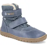 Barefoot dětské zimní boty Fare Bare - B5441103 + B5541103 Finky modré Velikost: 28