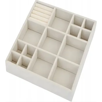 Šperkovnice Šperkovnice na bižuterii Krabička JOT-02 Organizér na šperky a drobnosti s Šuplík 33х33х5 cm