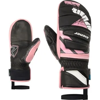Sportovní chránič Dívčí lyžařské palčáky Ziener LOPAKI-Z RACE AS PR MITTEN JUNIOR 6.5 Černá, Růžová, Bílá