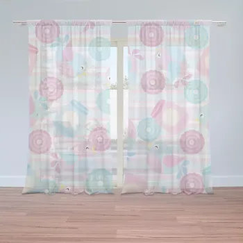 Záclona Sablio Záclony Roztomilí ptáčci: 2ks 150x250cm