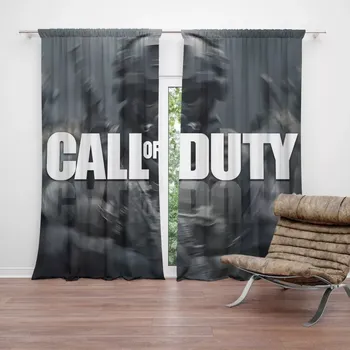 Závěs Sablio Závěs Call of Duty Voják: 2ks 140x250cm