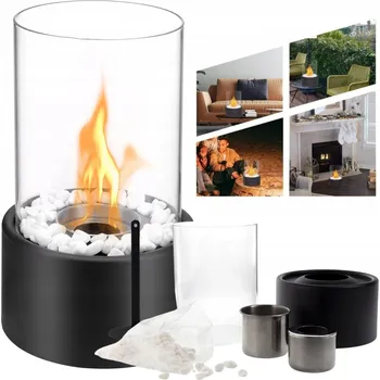 Biokrb Volně stojící biokrb na biolíh 21 x 12 x 10 cm, černý