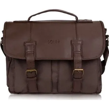 Solier pánská taška přes rameno LANARK Hnědá Solier 97k-cube