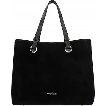 Kabelka Wojas kabelka z pravé kůže černá