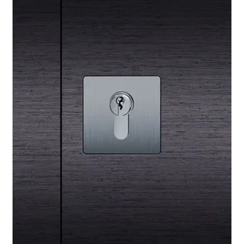 Stavební výplň Zapuštěná rozeta zámková FSB 17 1734 Nerez kartáčovaná, Obyčejný klíč