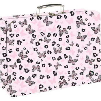 Školní kufřík Kufřík lamino hranatý A4 OXY NEXT Butterfly