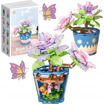 ostatní stavebnice Stavebnice plastová sada květiny 173 dílků 6 let +