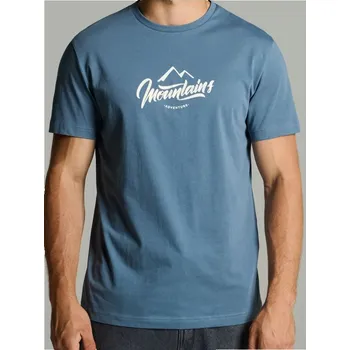 Pánské tričko Sinsay - Tričko s potiskem - modrá - 825GP-58X - 825GP-58X-M