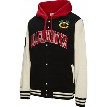 Pánská mikina Pánská mikina Chicago Blackhawks NHL Courtside Fleece Button Front Current