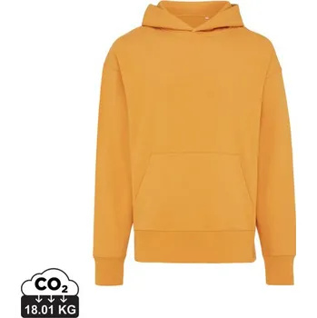 Pánská mikina Mikina s kapucí IQONIQ Yoho relaxed fit z recykl. bavlny - Sundial Orange / XS