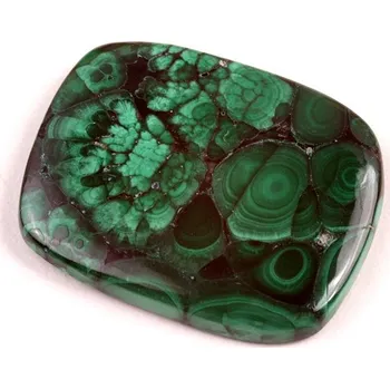 Přírodní kámen Kabošon Malachite č.7266 (34x27x5mm)