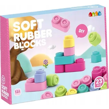 ostatní stavebnice Stavebnice Měkké Gumové Obdélníkové 23 ks od 12 měsíců+ jako Dárek