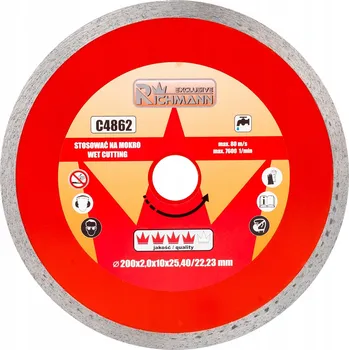 Řezný kotouč DIAMANTOVÝ KOTOUČ PLNÝ TENKÝ 200x2x25,4/22,23 MM