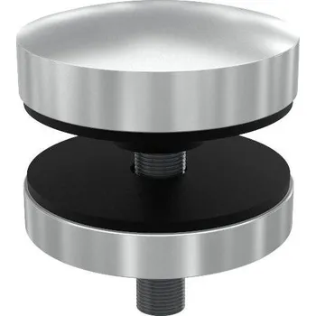 Zábradlí Bodový úchyt pro sklo, nerez A2, průměr 50 mm Plochý sloupek