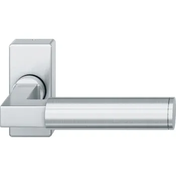 Dveřní kování FSB 09 1102 hranatá, klika na úzké rozetě Nerez kartáčovaná