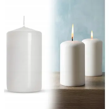 Svíčka VÁLEC SVÍČKA BÍLÁ 60/150 TRADIČNÍ KVÁDROVÁ BÍLÁ