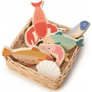 Proutěný košík s rybami Tender Leaf Toys