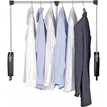 Věšák Věšák na šaty s teleskopickou tyčí, rukojeť pro montáž do skříně - šířka 87 - 130 cm, WENKO