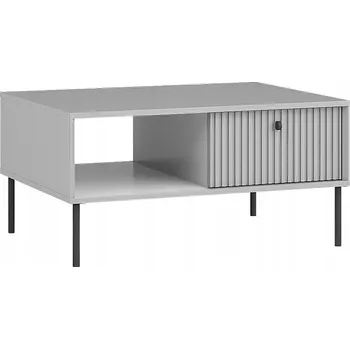 Konferenční stolek Konferenční stolek Kondela obdélníkový 87 x 66 x 43,2 cm, černý a šedý