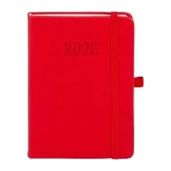 Diář Kalendarz 2026 B6 Memofix TDW czerwony