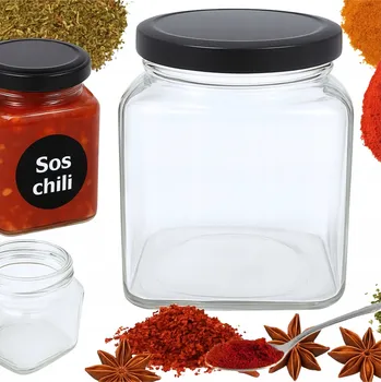 Sklenice Sklenice Skleněné sklenice Nádoby na koření Džem Zavařeniny 120 x 150 ml