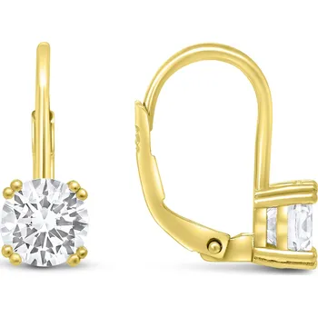 Náušnice Brilio Silver Blyštivé pozlacené náušnice se zirkony EA1013Y + 2 měsíce na vrácení zboží