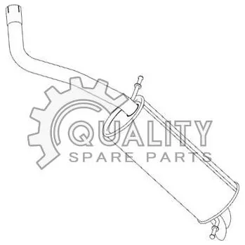 Výfukový systém Výfuk zadní díl (43) TYLL 00043