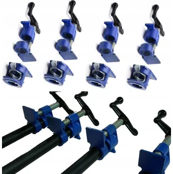 Truhlářská svěrka TRUHLÁŘSKÁ POTRUBNÍ SVĚRKA BEZKONCOVÁ 3/4" UPEVŇOVACÍ SVĚRKA NA TRUBKU 4KS