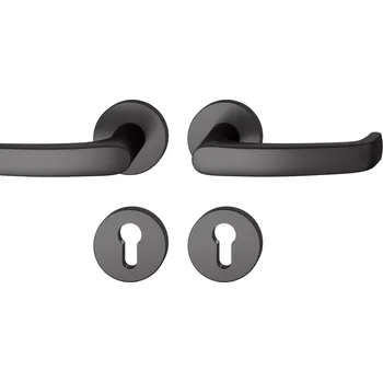 Dveřní kování Kování FSB 12 1045 ASL Černá, Cylindrická vložka, klika / klika