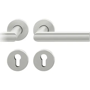 Dveřní kování Kování FSB 12 1108 ASL Eloxovaný hliník, klika / klika, Cylindrická vložka