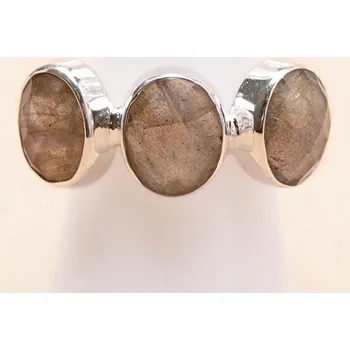 Prsten Labradorit prsten stříbro Ag 925 52817 54 mm (US 7), 5,9 g