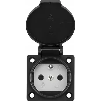 Elektrická zásuvka Elektrická zásuvka Mixxer na pracovní desku Elektrická Zásuvka černá
