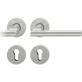 Dveřní kování Kování FSB 12 1035 ASL Eloxovaný hliník, klika / klika, Cylindrická vložka, Kulatá rozeta standardní