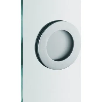 Stavební výplň Mušle pro posuvné skleněné dveře FSB 13 4256 open Nerez kartáčovaná, 10 mm