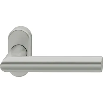 Dveřní kování FSB 09 1076 klika na úzké rozetě Eloxovaný hliník