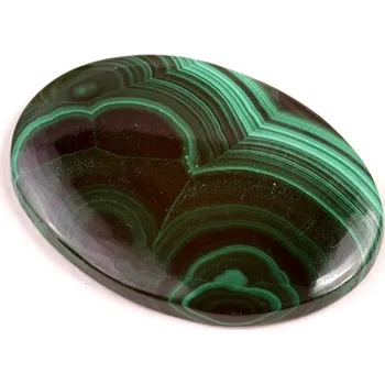 Přírodní kámen Kabošon Malachite č.7271 (36x26x4mm)