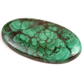 Sběratelství Kabošon Malachite č.7281 (45x26x5mm)