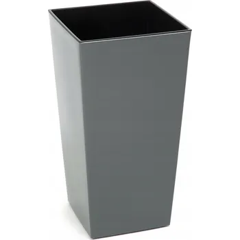 Květináč Květináč plast šedý Lamela 57 cm x 30 x 57 cm