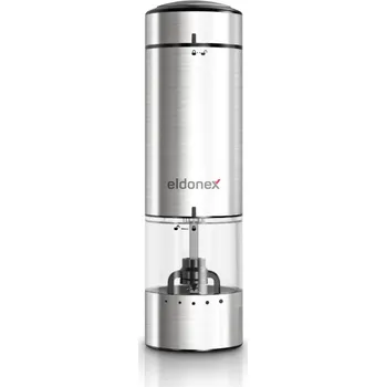 Kuchyňský mlýnek Eldonex PepperSpin elektrický mlýnek na sůl/pepř, STŘÍBRNÝ